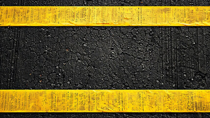 black background with yellow lines