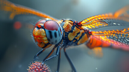 Dragonfly in nature Cinematic - Powered by Adobe