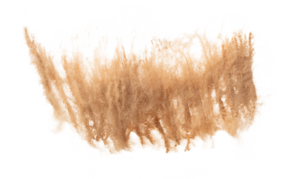 Sand Storm desert with wind blow spin swirl around. Golden Yellow sand tornado storm with high wind. 