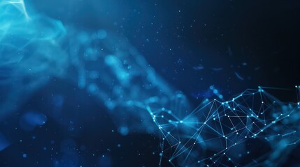 3D rendering of techno background with wave particles for audio