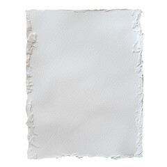 A white paper textured background coupled with a watercolor paper isolated on transparent background sets the scene