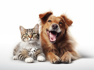 Obraz premium cat and dog