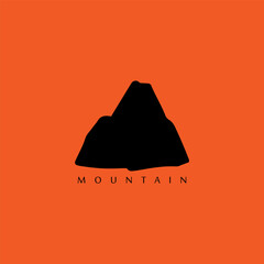 Mountain adventure badge logo vector graphic of illustration