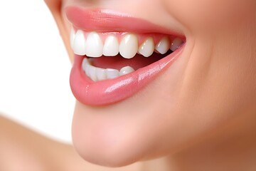 Obraz premium 白くて整っている健康的な歯
