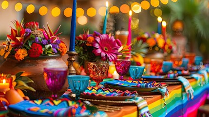 Vibrant and festive table adornments to add flair to your Fiesta celebrations