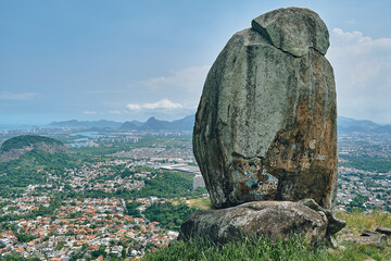 Vista da Pedra do Urubu, Anil, Rio de Janeiro - RJ - obrazy, fototapety, plakaty