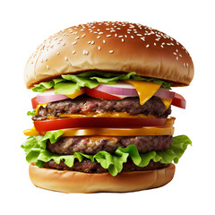 Png burger with transparent background, burger png, food png