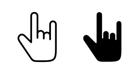 Hand icon vector isolated on white background. Hand gesture. hand stop