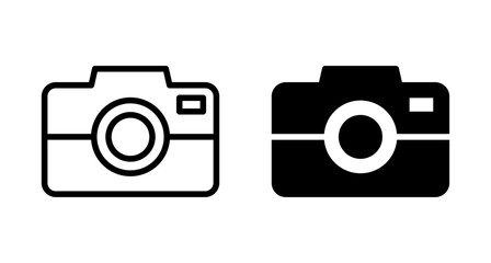 Camera Icon vector isolated on white background. Camera symbol. Camera vector icon