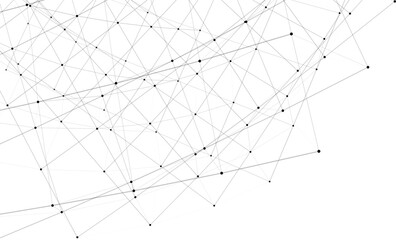 Technology digital mesh line abstract background with low poly effect