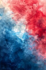 red white blue background design young exploding powder color france colors smeared watercolors