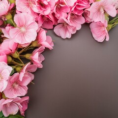 mother's day pink flowers scattered around the edges for wallpaper 68167