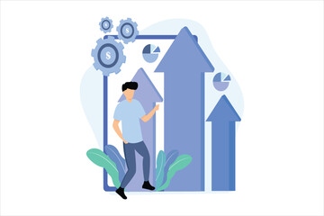 Business Finance Flat Illustration Design
