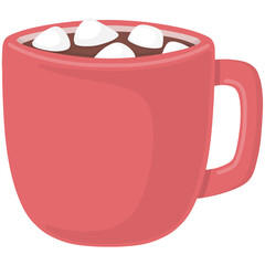cup of hot chocolate illustration 