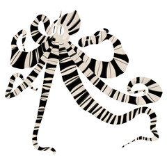 Mimic Octopus,Illustration Cartoon Design. drawing artwork.