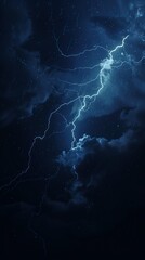 lightning night sky clouds stars young outside window rages cold blue lighting raining nighttime