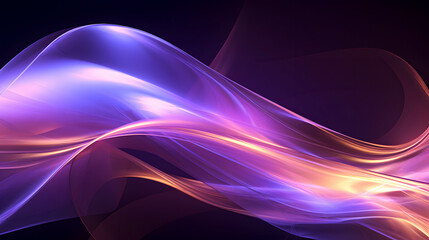 Obraz premium Digital technology purple yellow geometric abstract poster web page PPT background