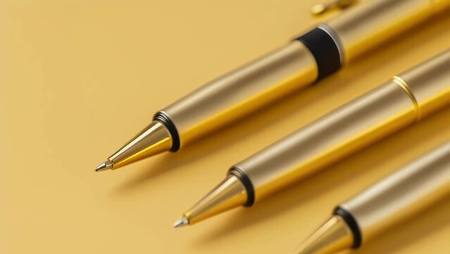 a metallic pen set with interchangeable fine liners and brush tips .