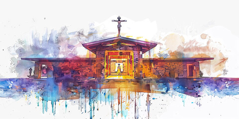 Cornerstone: The Foundation Stone and Building - Imagine Jesus as the cornerstone of a building, illustrating his role as the foundation of faith. 