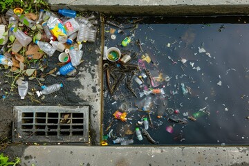 Polluted drain