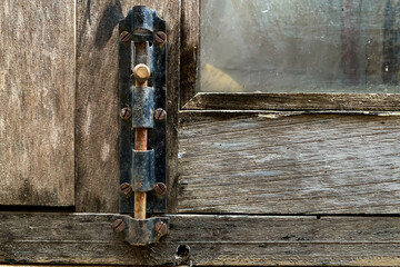 Locked old window latch.