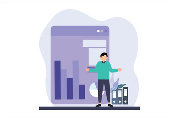 Business Finance Flat Illustration Design