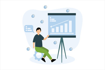 Business Finance Flat Illustration Design