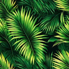 Natural palm tree leaf isolated on background