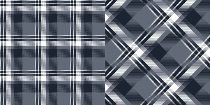 Vector checkered pattern or plaid pattern . Tartan, textured seamless twill for flannel shirts, duvet covers, other autumn winter textile mills. Vector Format