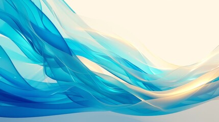 Obraz premium Abstract Fluid Background in Blue and Lime Green with Translucent Glass-like Colors. Stylish and Fashionable Neon Lights and Fluorescent Theme. 4K wallpaper,HD background image