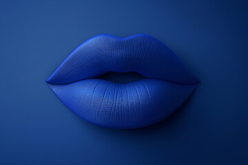 Sexy drawn luxurious lips. Idea for business cards, typography. The perfect salon look.