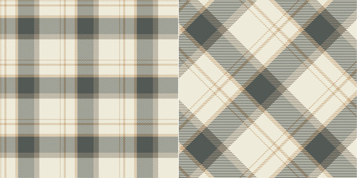 Vector checkered pattern or plaid pattern . Tartan, textured seamless twill for flannel shirts, duvet covers, other autumn winter textile mills. Vector Format