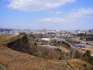 Fototapeta premium Aoba Castle, also known as Sendai Castle, was built by Date Masamune in 1602 and was the base of the powerful Date clan in the Edo Period