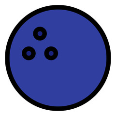 bowling ball icon 