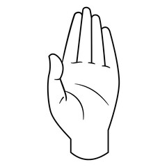 Palm Hand Icon