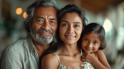Obraz premium a photography of happy family, sri lankan accent