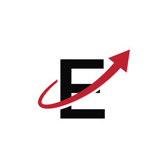 Letter E arrow logo