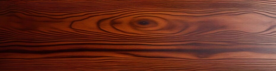 Fototapeta na wymiar Wooden Surface Exhibiting Rich Reddish-Brown Color and Unique Grain Patterns
