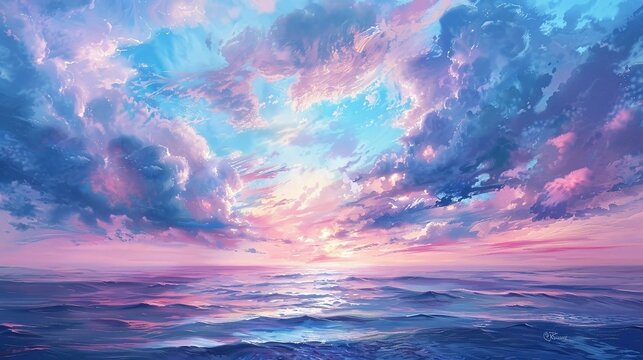 multicolor landscape in the mountain and a lake 4k wallpaper