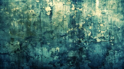 Explore the enigmatic beauty of a grunge blue background, adorned with subtle imperfections and subtle nuances, capturing the essence of vintage elegance with remarkable clarity and precision - obrazy, fototapety, plakaty