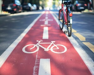 A bicycle lane is a strip of pavement marked for the exclusive use of bicycles.