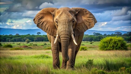 Elephant in the field