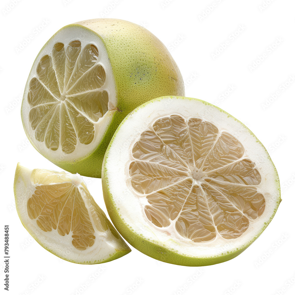Poster a high resolution photo featuring a pomelo background with full depth of field and isolated on trans