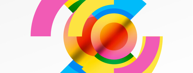 A vibrant electric blue circle with a bold red center set against a clean white background, showcasing colorfulness, symmetry, and pattern in a closeup view reminiscent of an automotive wheel system