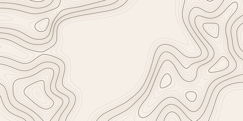 Geographical map, contour map, abstract frame, vector design