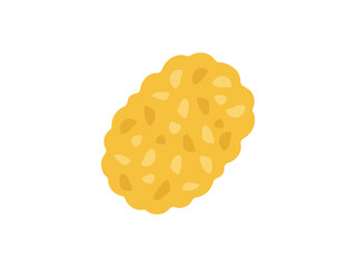 惣菜のコロッケのアイコンのイラスト