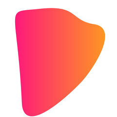 Orange Gradient Blob Icon