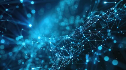 background Futuristic computer network and advanced internet network connection