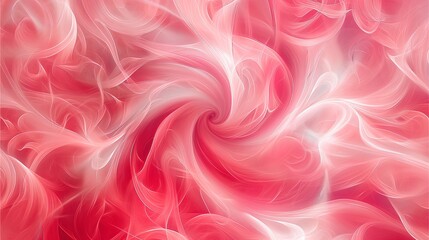 Pink swirls of pink and red on a patterned paper background.