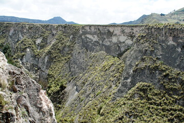 Gorge in the mountains outside of Latacunga, Ecuador